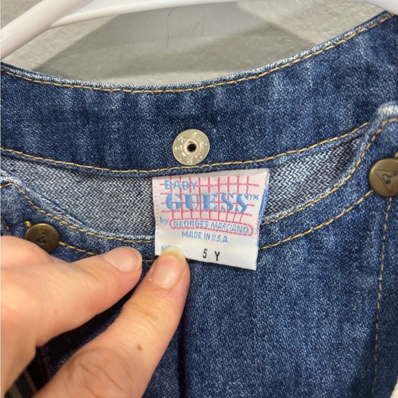 Vintage Guess Denim Dress Jean Sailor Collar Little Girl 5 years - Picture 3 of 7